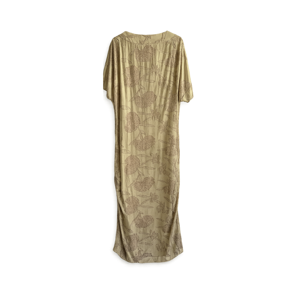 Vestido Pelotas Bege Onni