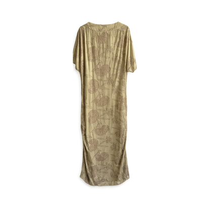 Vestido Pelotas Bege Onni