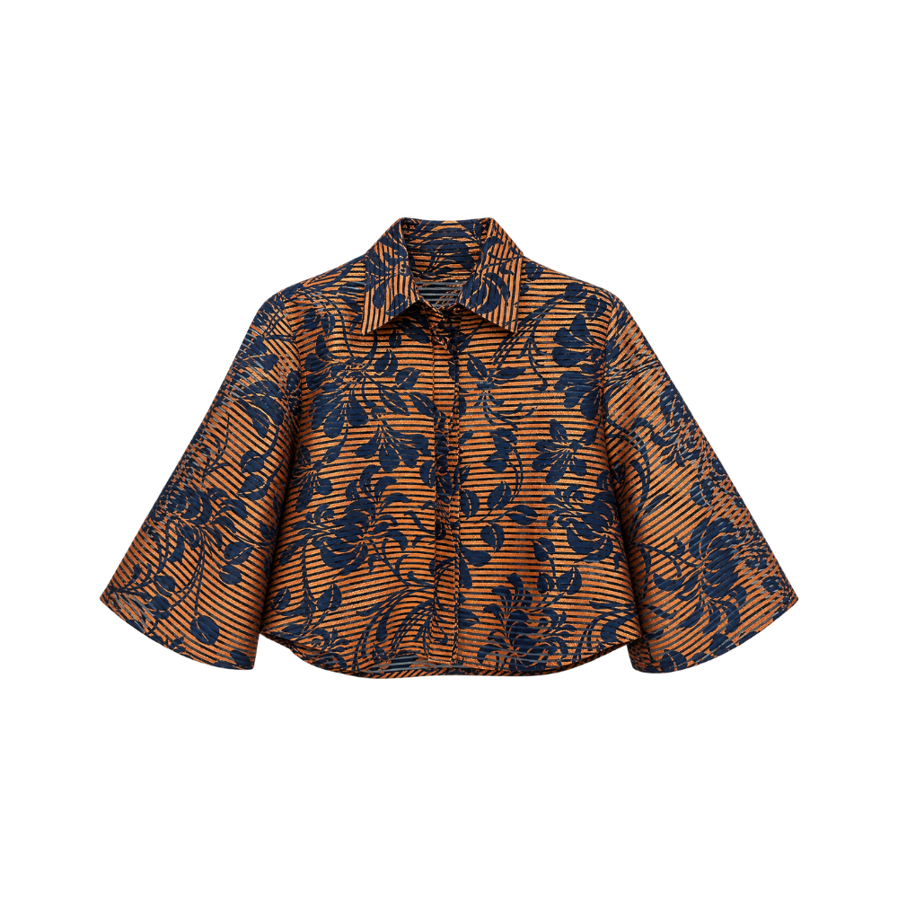 Camisa Listrada Floral Cruise