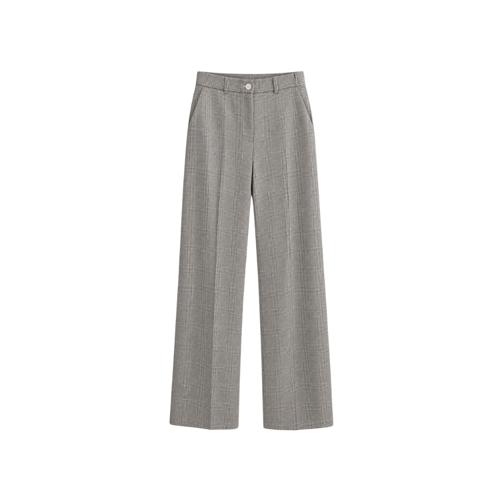 Calça Reta Xadrez Le Soleil D`Été