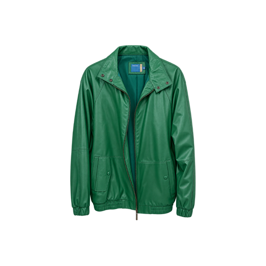Jaqueta Oversized Bomber Couro Cruise