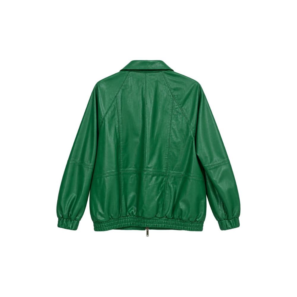 Jaqueta Oversized Bomber Couro Cruise