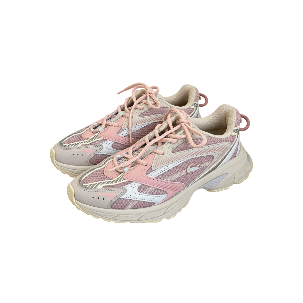 Tênis L003 Neo Shot Off White & Light Pink Lacoste