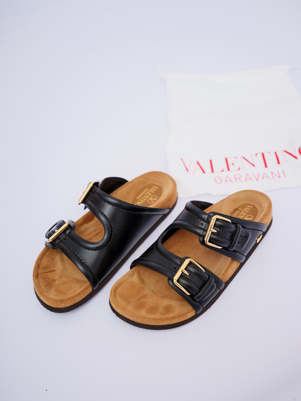 Sandália Papete Preta Valentino