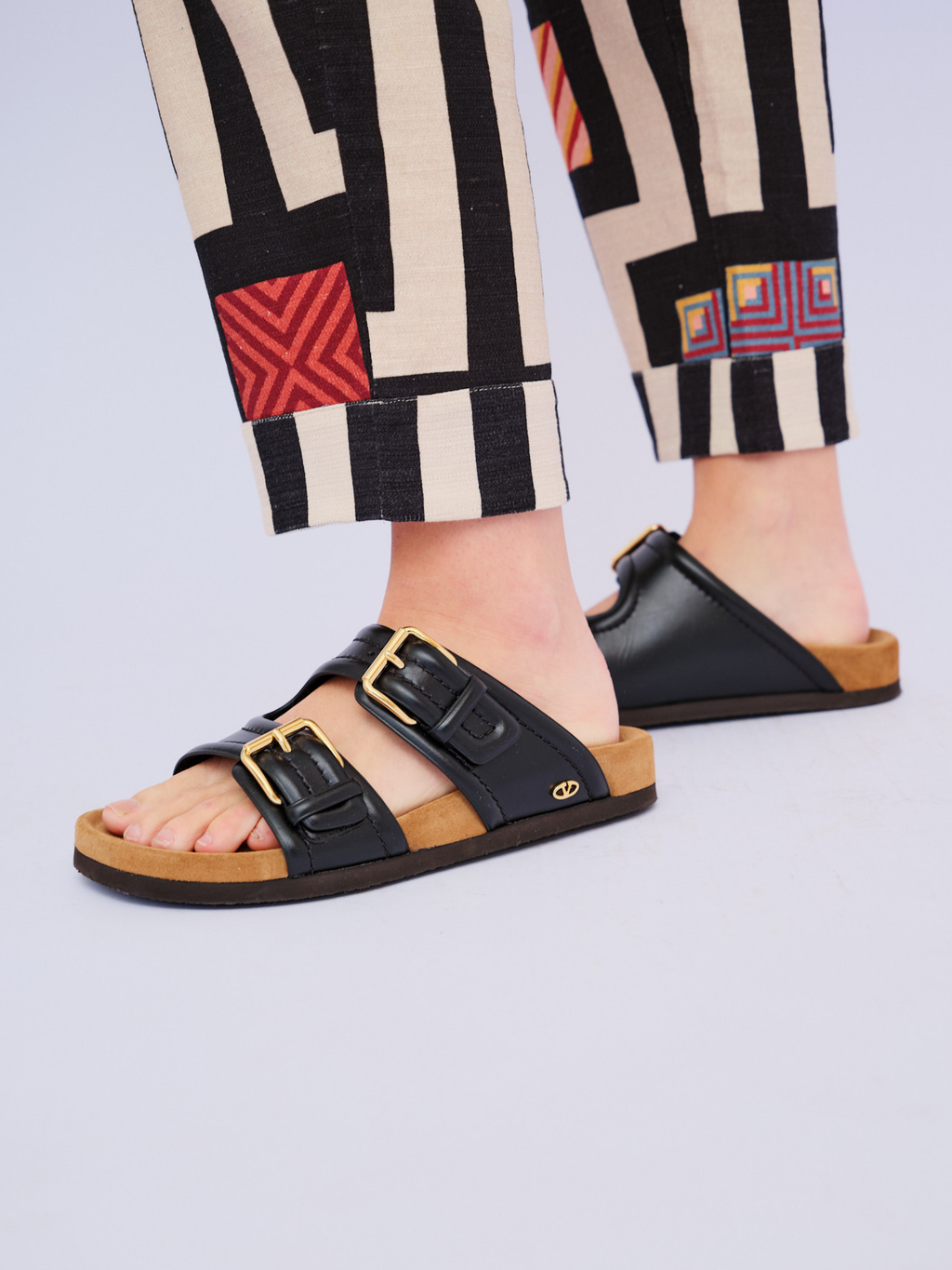 Sandália Papete Preta Valentino