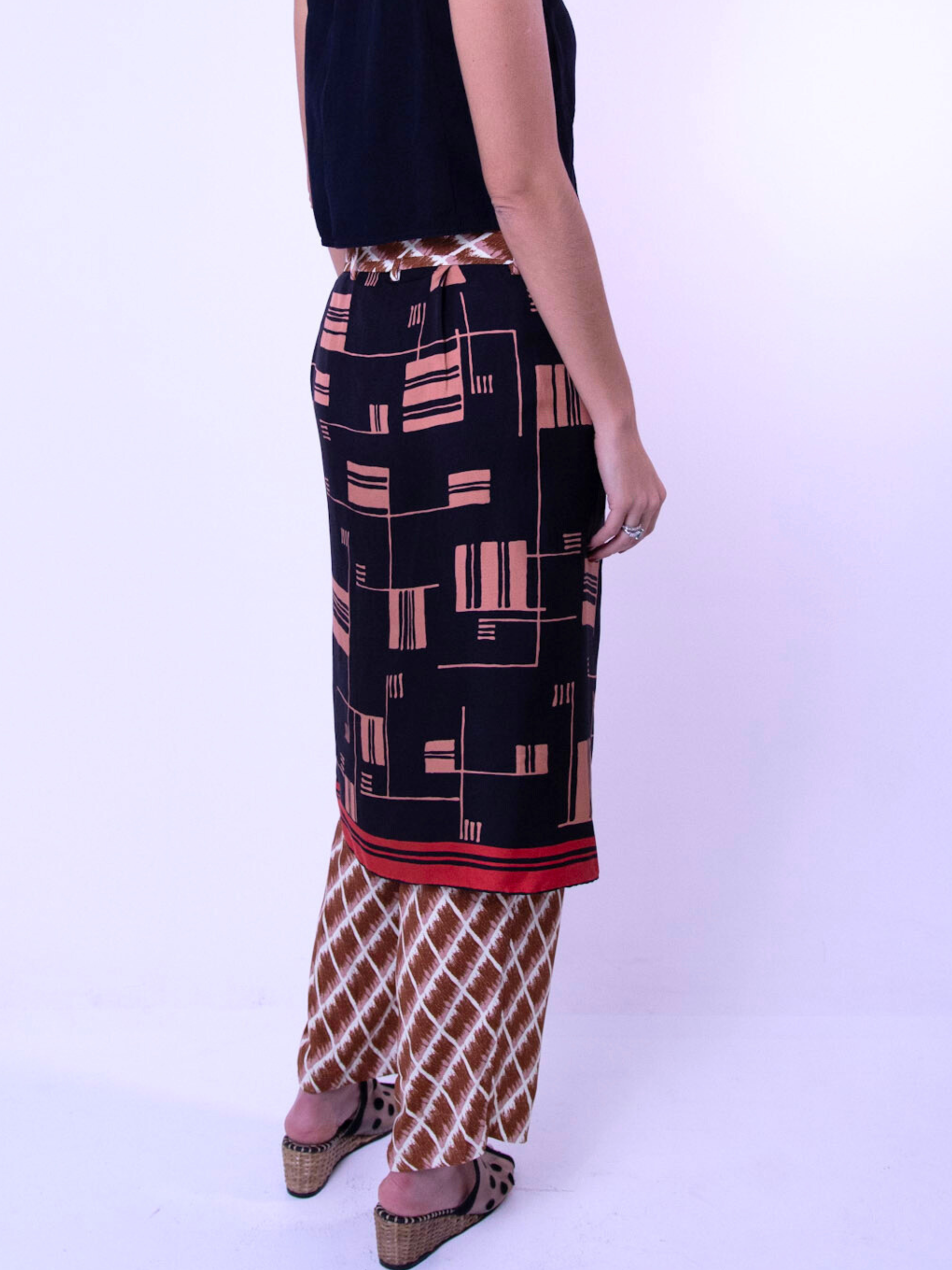 Calça Estampada Dries Von Noten