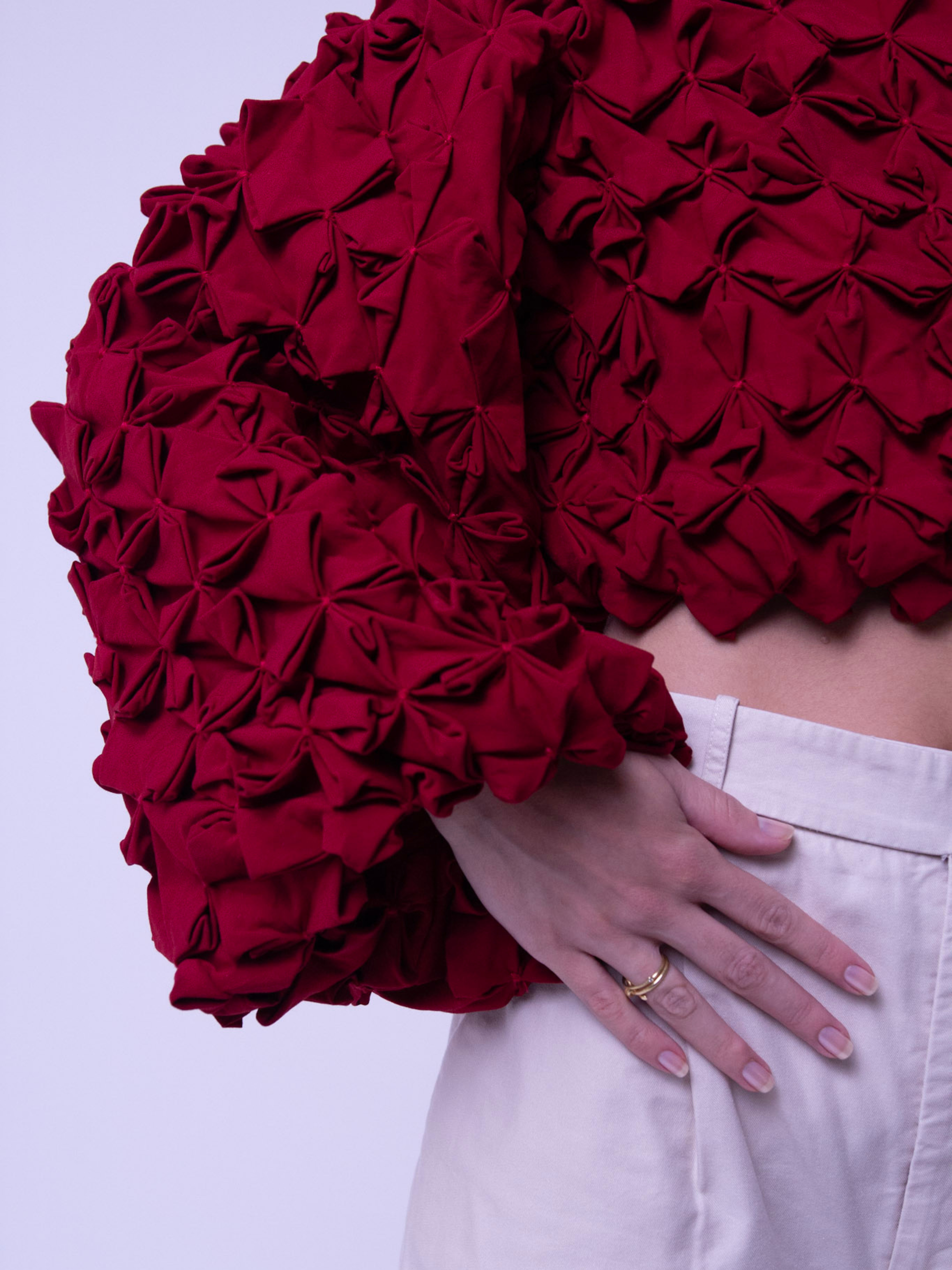 Top Botonê Vermelho Chaouiche