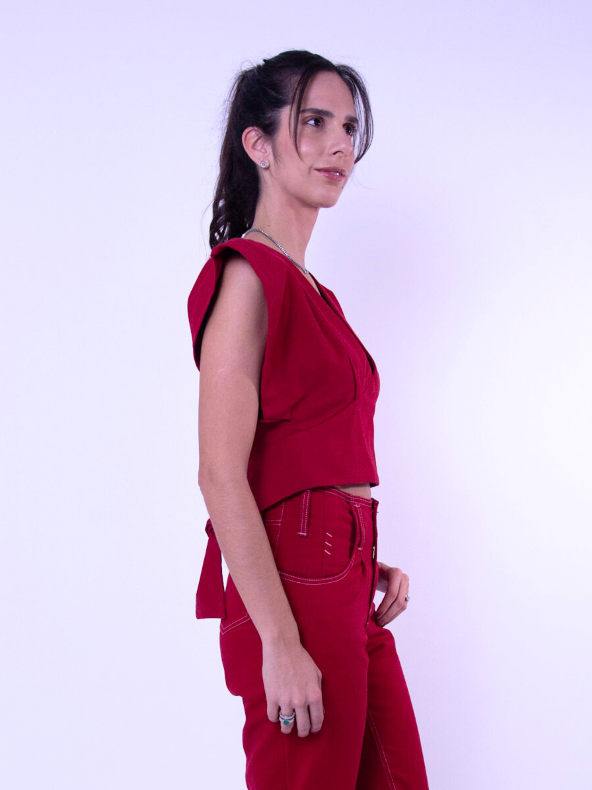 Top Vermelho Chaouiche