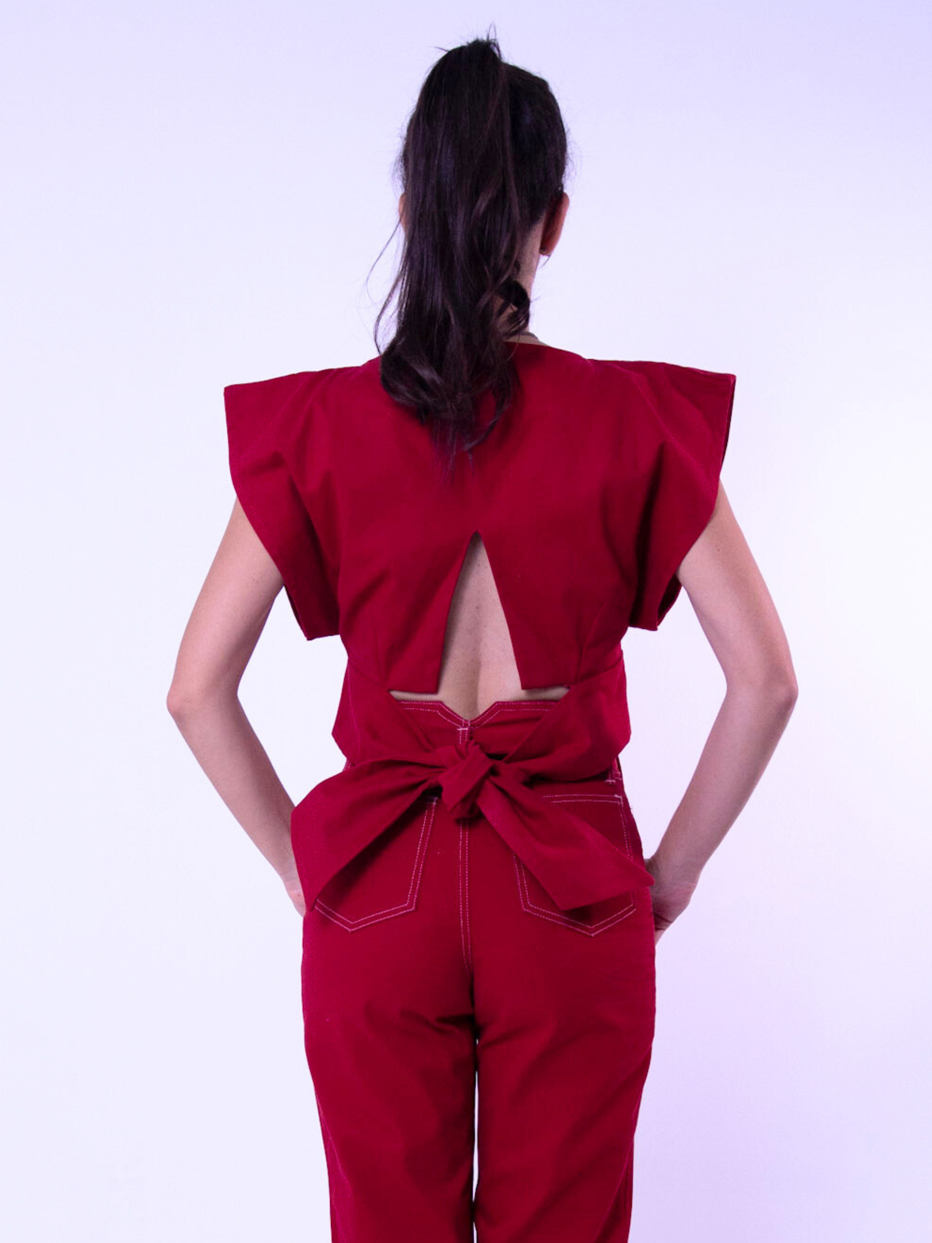 Top Vermelho Chaouiche