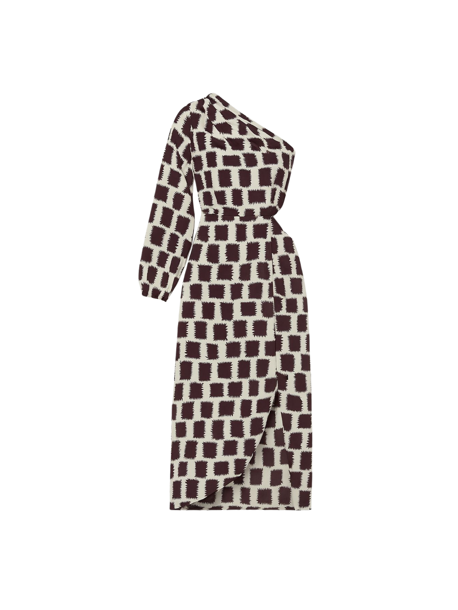 Vestido Assimétrico Estampado Paula Raia