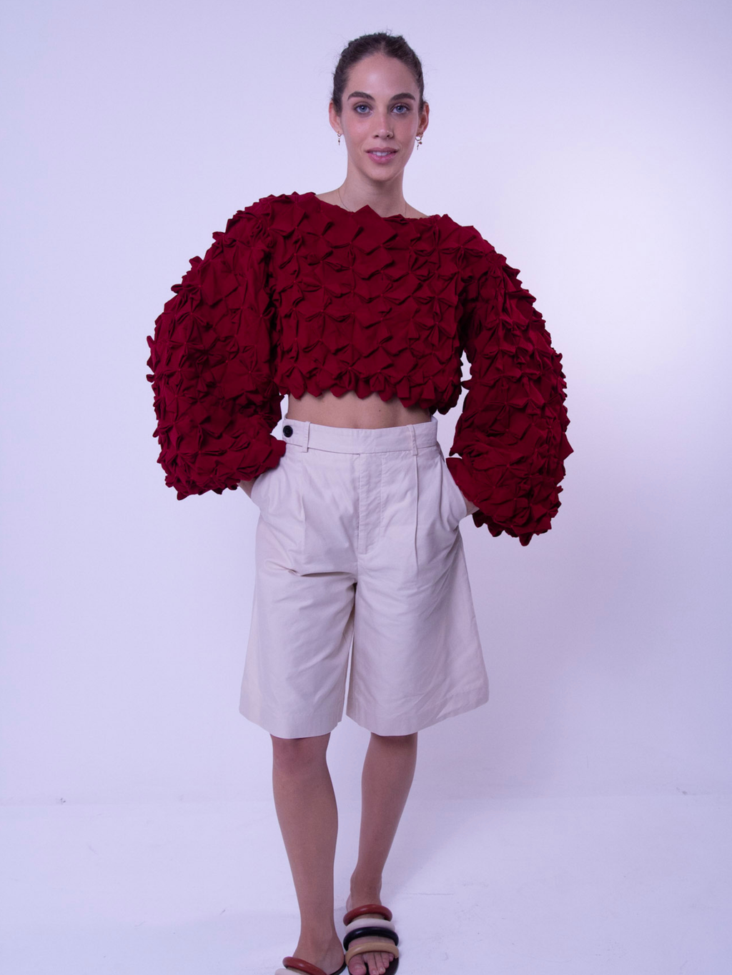 Top Botonê Vermelho Chaouiche