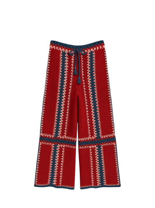Calça de Crochê Colorida Allmost Vintage
