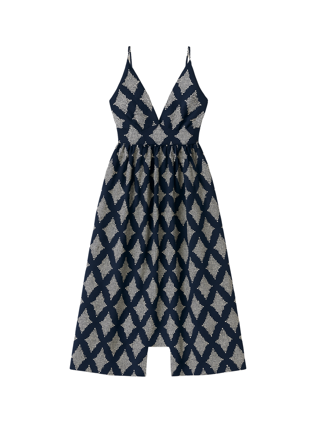 Vestido Bordado Azul Paula Raia