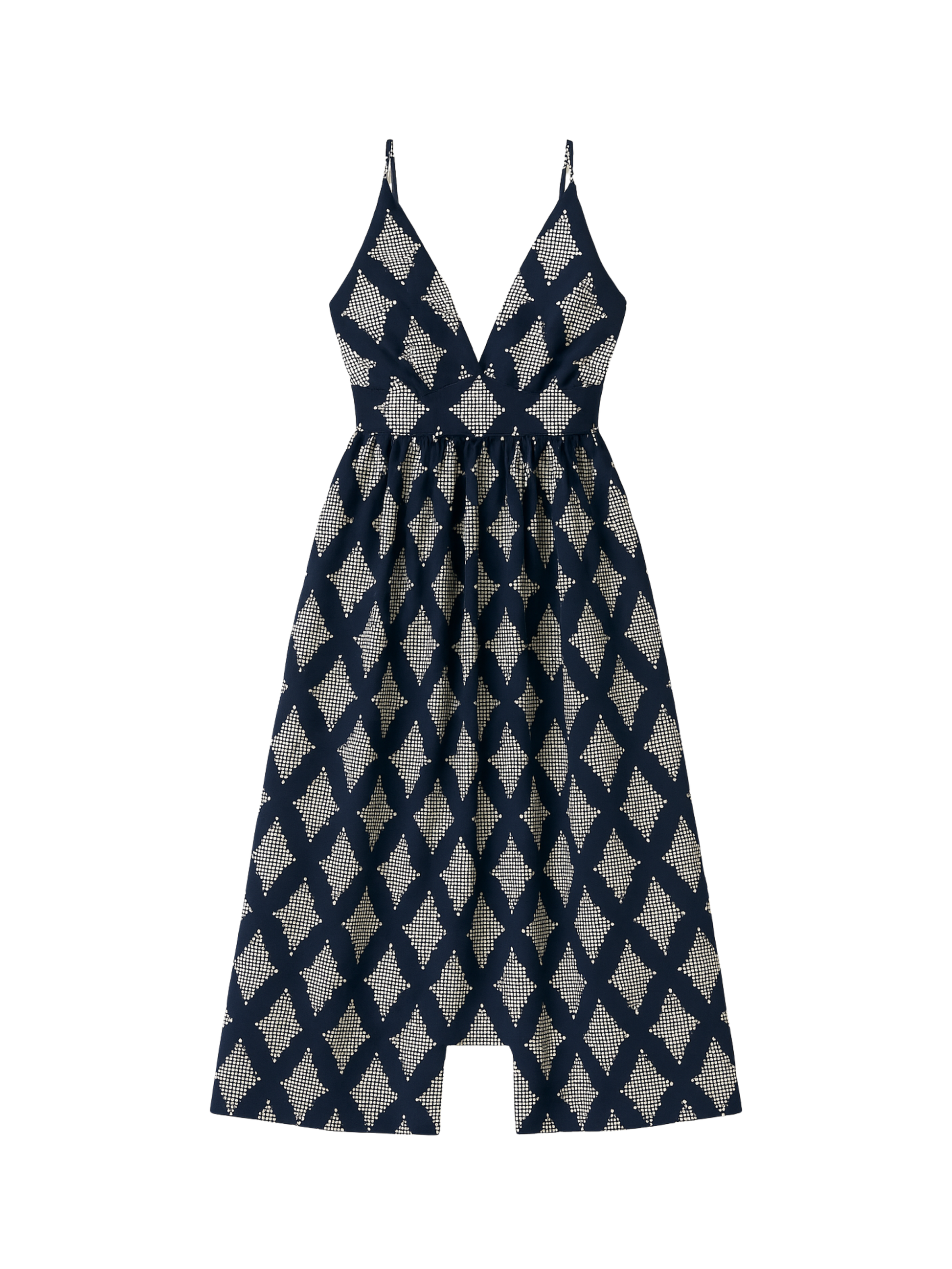 Vestido Bordado Azul Paula Raia