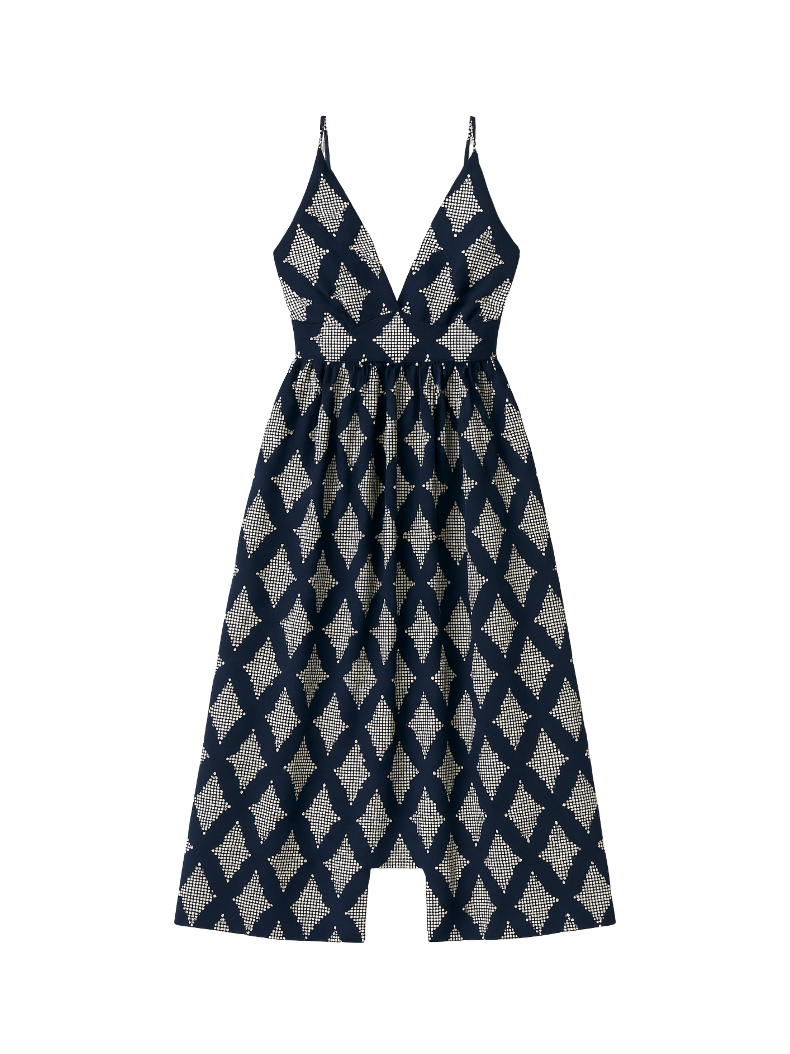 Vestido Bordado Azul Paula Raia