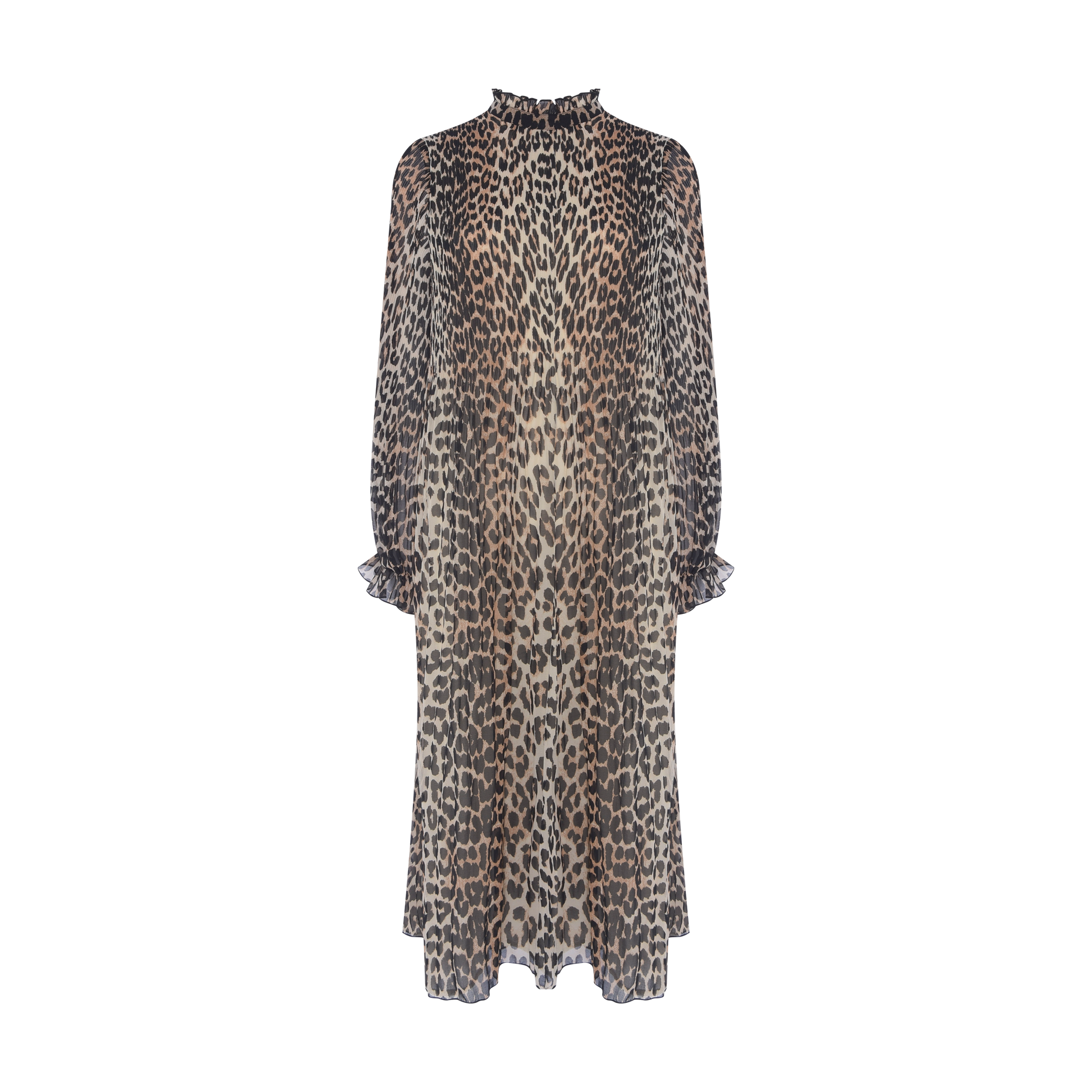 Vestido Animal Print Ganni