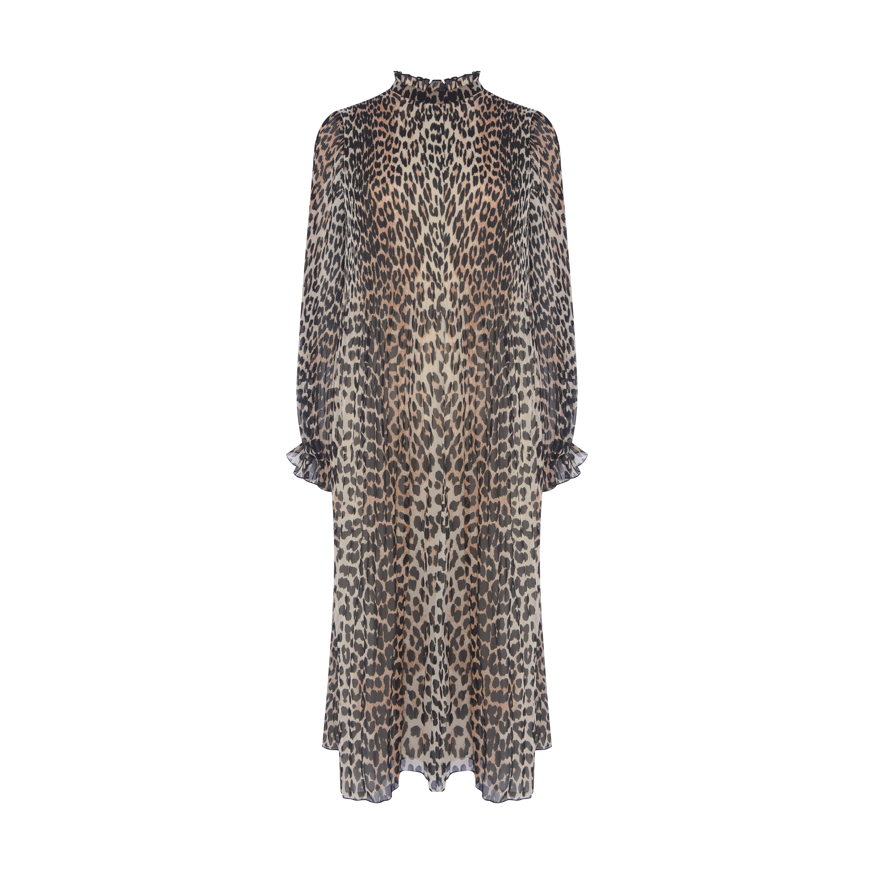 Vestido Animal Print Ganni
