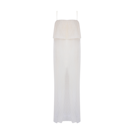 Vestido Longo Bege Paula Raia