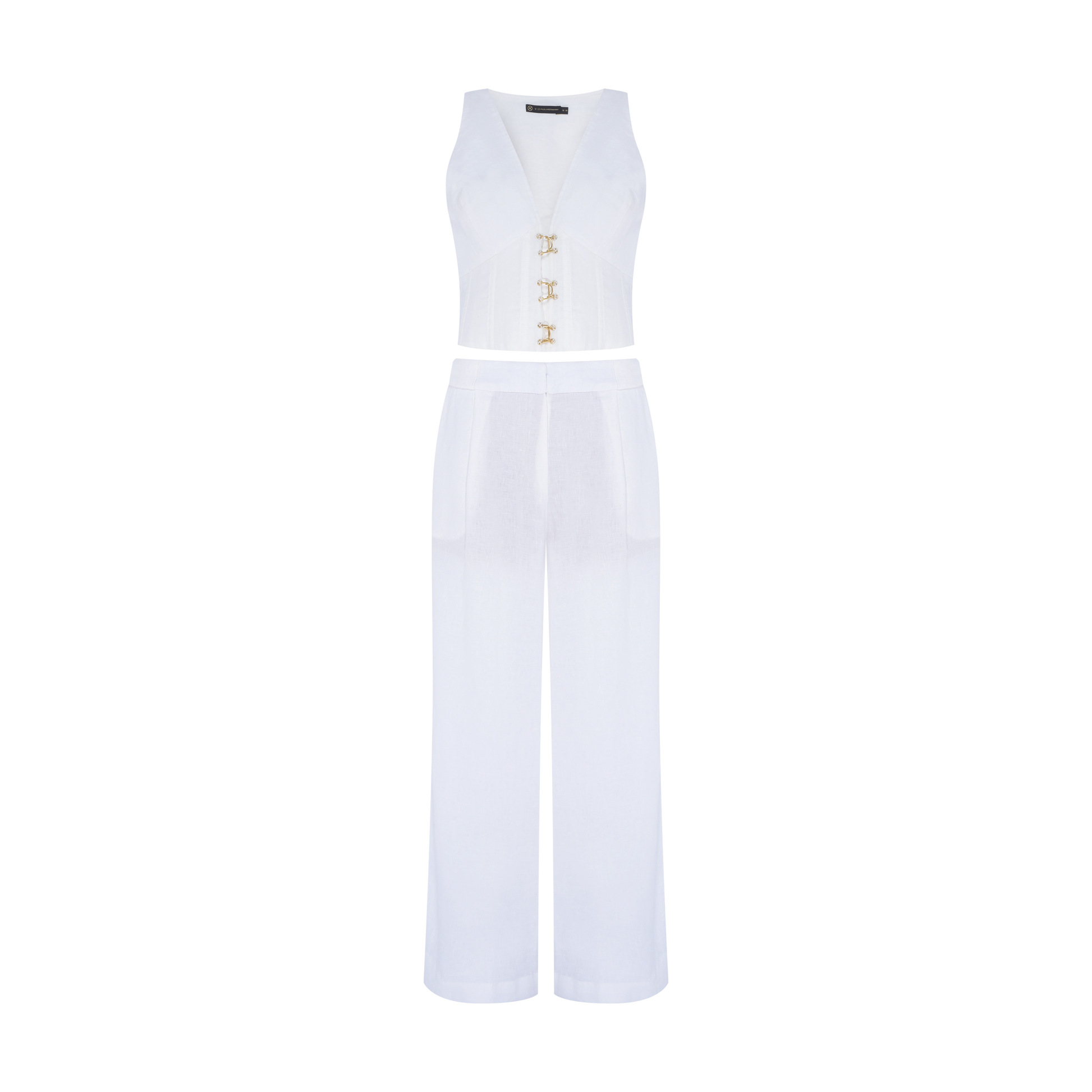 Conjunto Alfaiataria Branco Vix