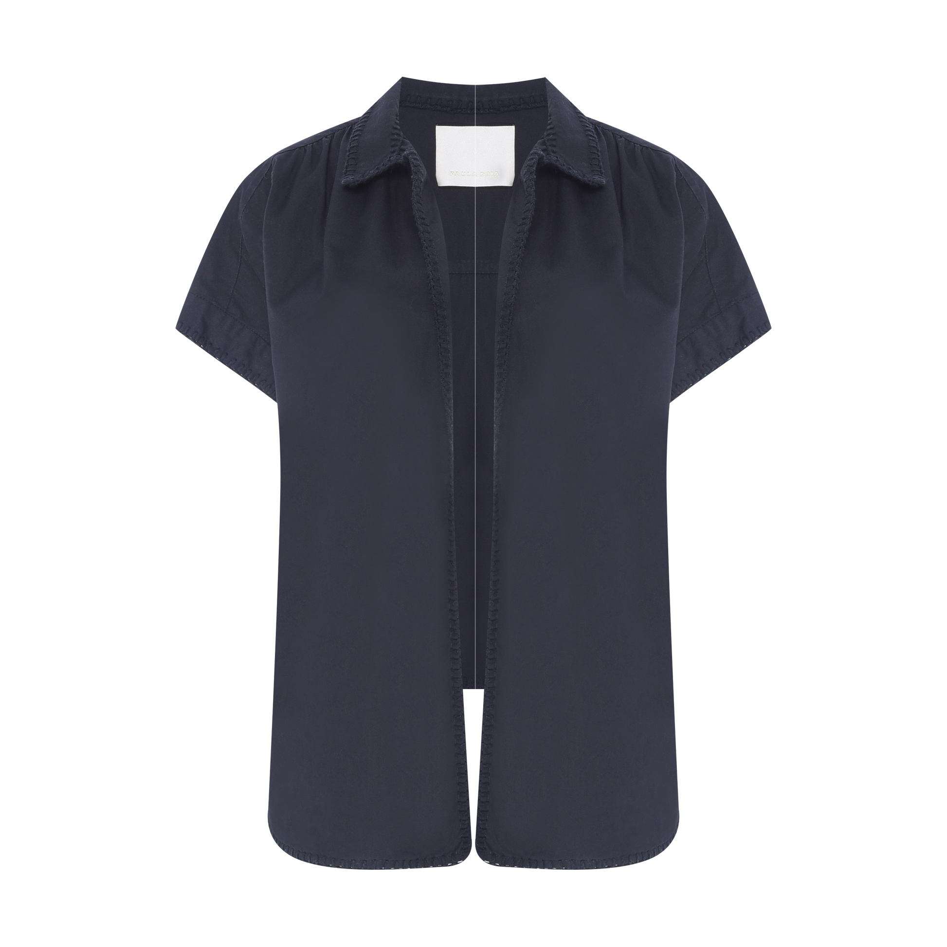 Camisa Amarrada Preta Paula Raia