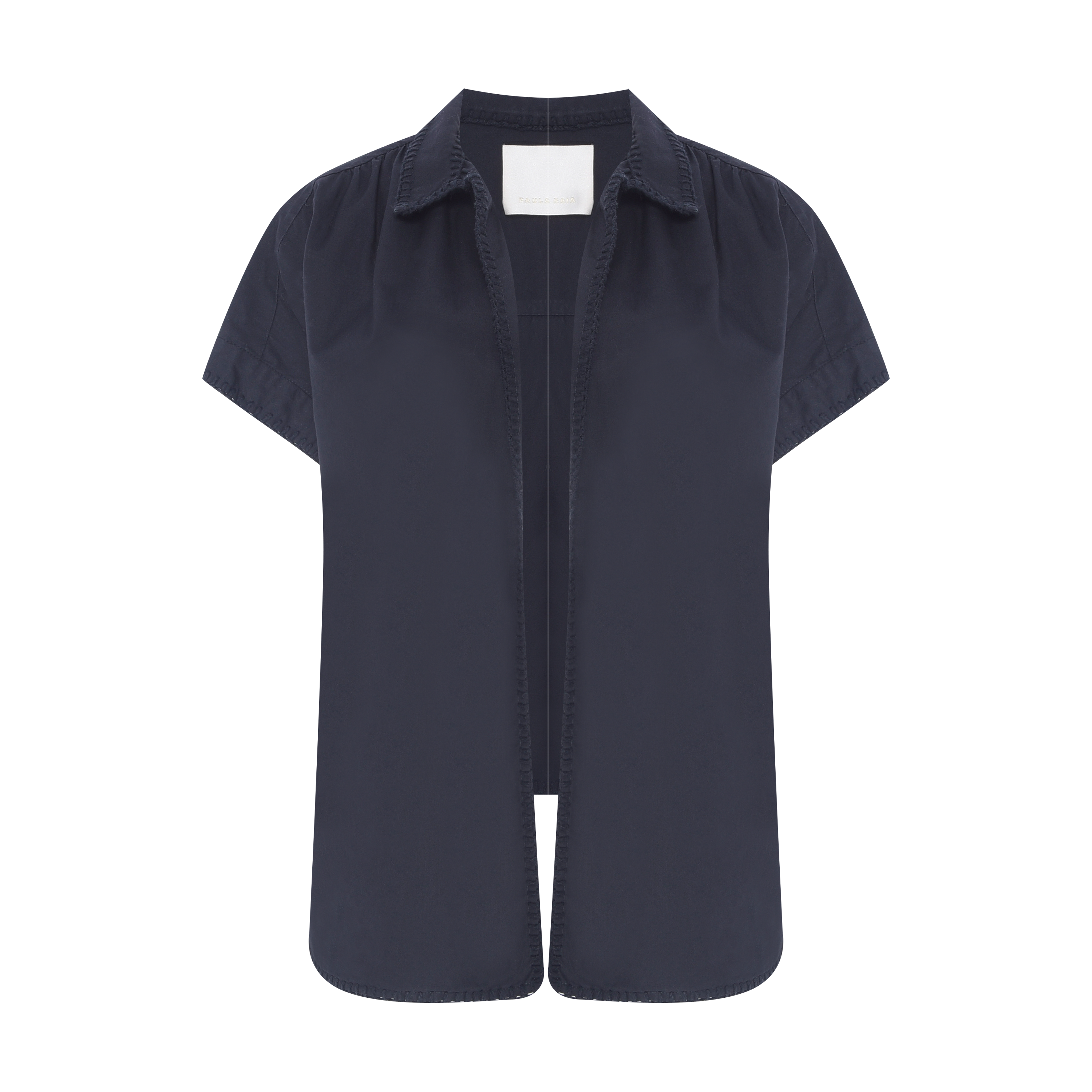 Camisa Amarrada Preta Paula Raia