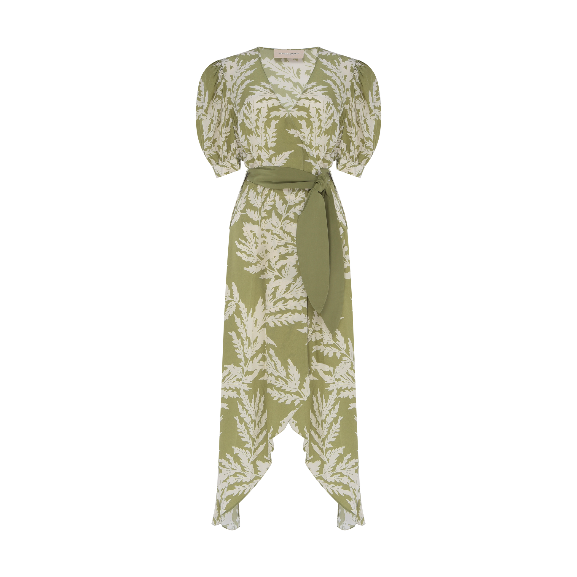 Vestido Verde Estampado Adriana Degreas