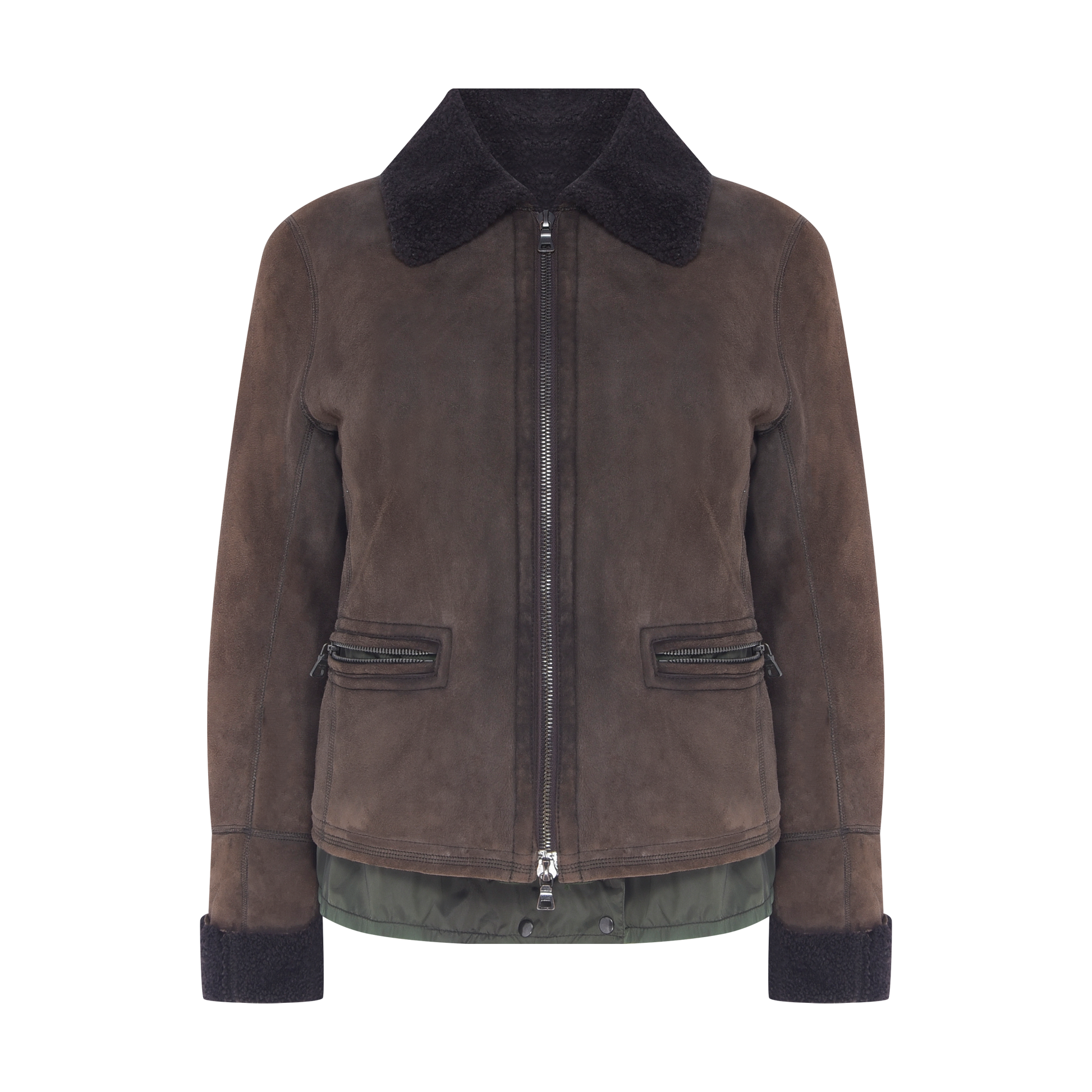 Casaco com Colete Marrom Prada