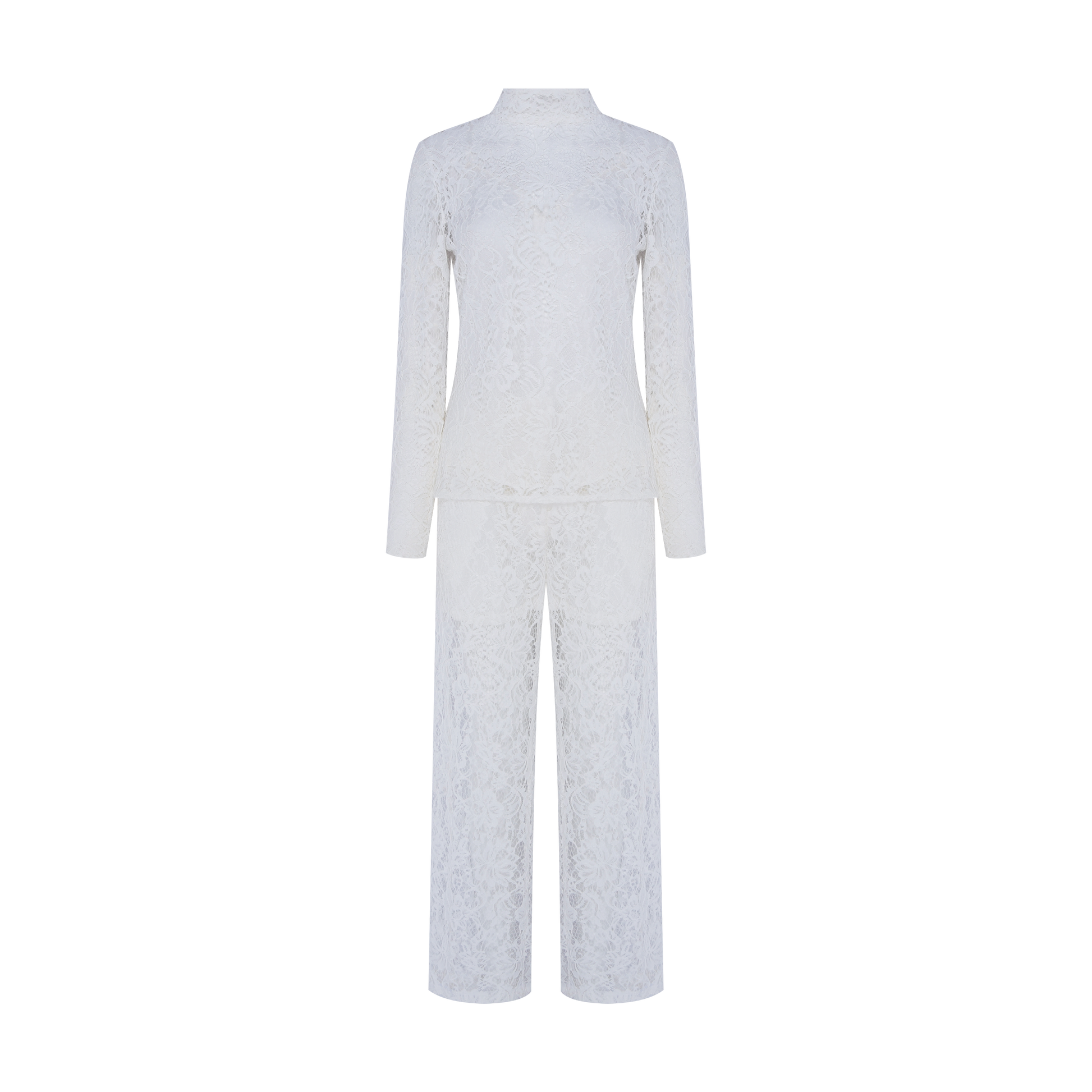 Conjunto de Renda Branco Reinaldo Lourenço