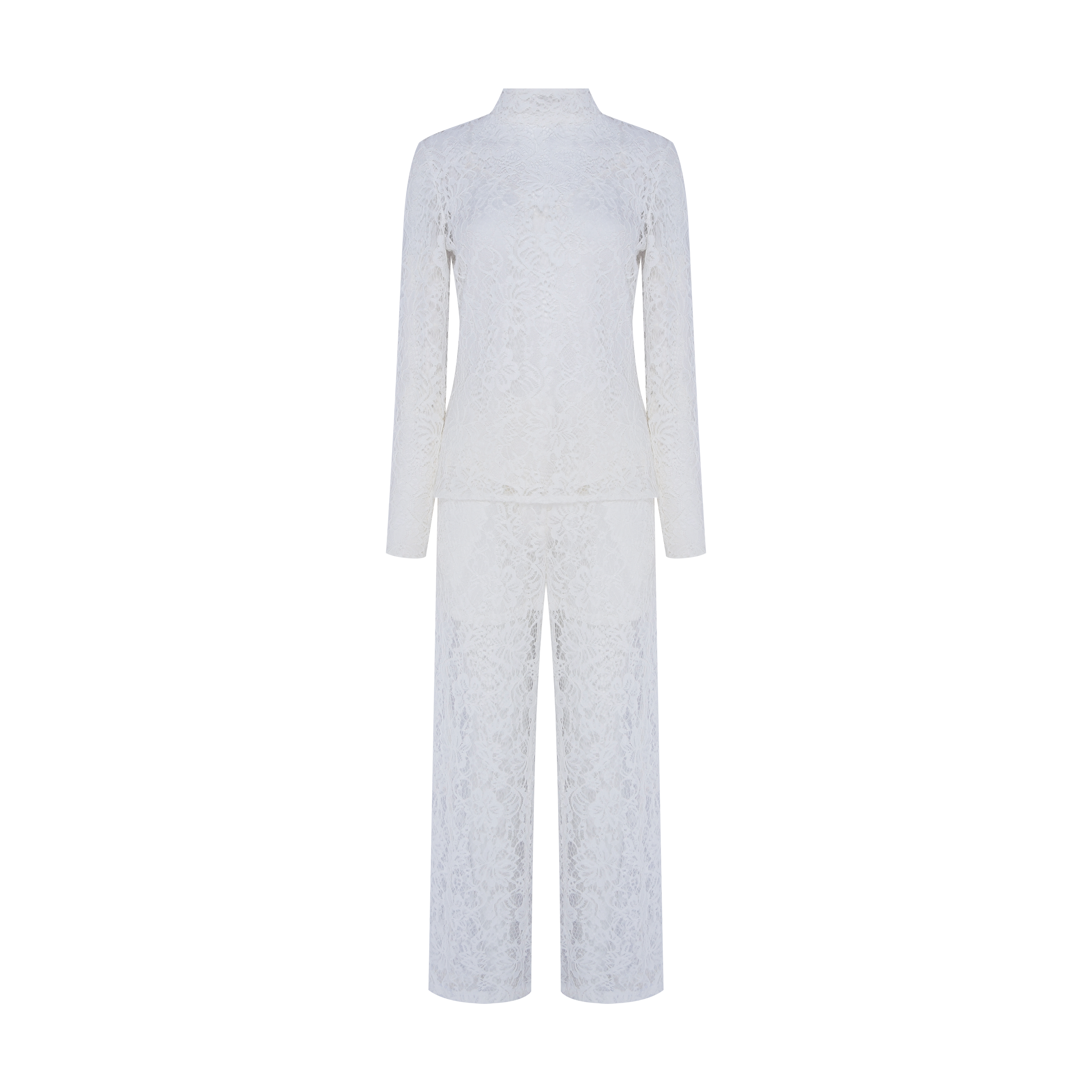 Conjunto de Renda Branco Reinaldo Lourenço