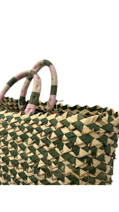 BOLSA PALHA DE MÃO NANNACAY