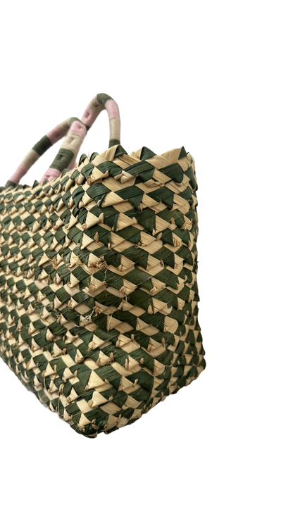 BOLSA PALHA DE MÃO NANNACAY