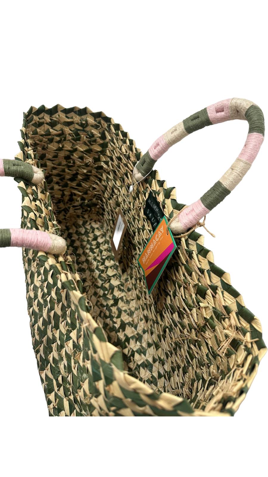 BOLSA PALHA DE MÃO NANNACAY
