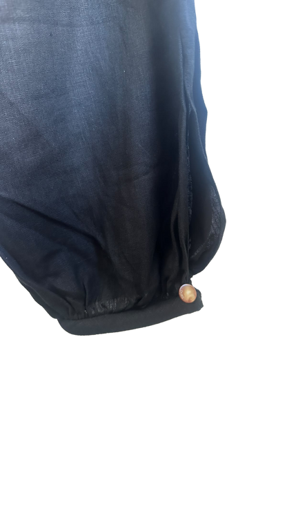Calça Linho Preta Bisa