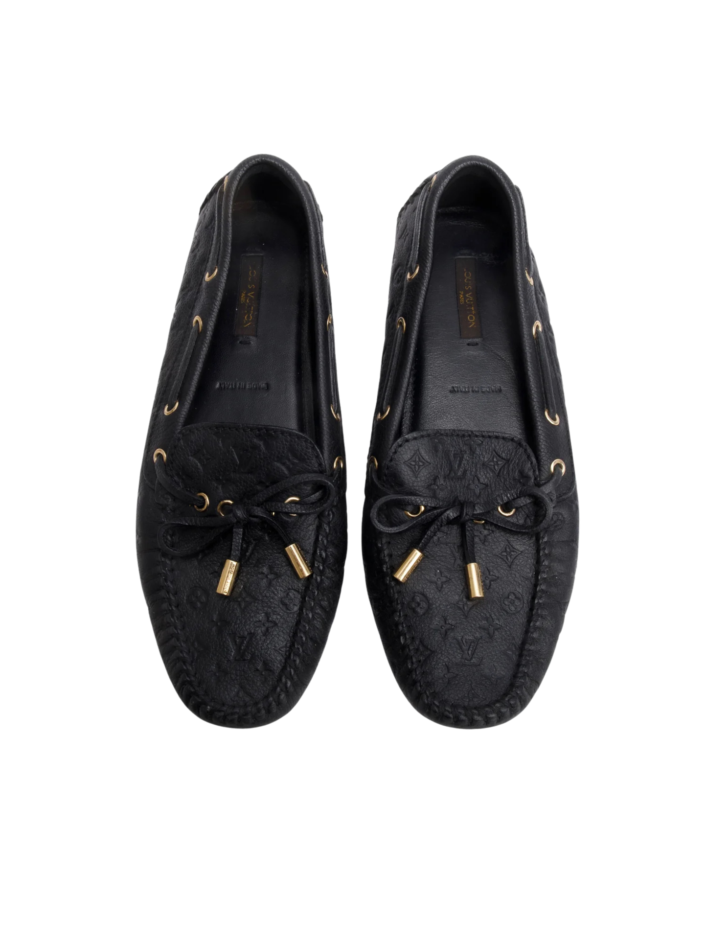 Mocassim Preto Louis Vuitton