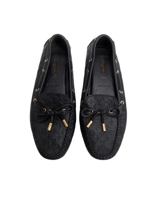 Mocassim Preto Louis Vuitton
