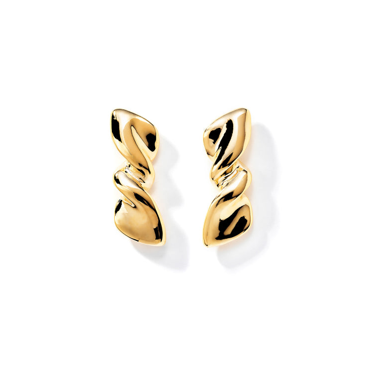 Brinco Ribbon maxi Nour Dourado